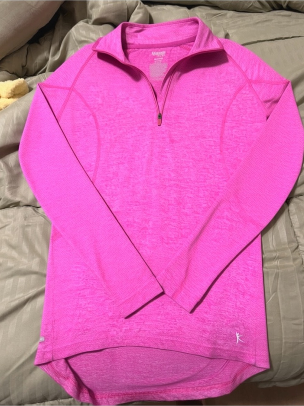Danskin Hot Pink Quarter-Zip Pullover